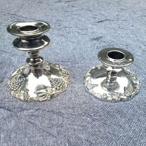 Vintage BP Silver-Plated Candle Holders